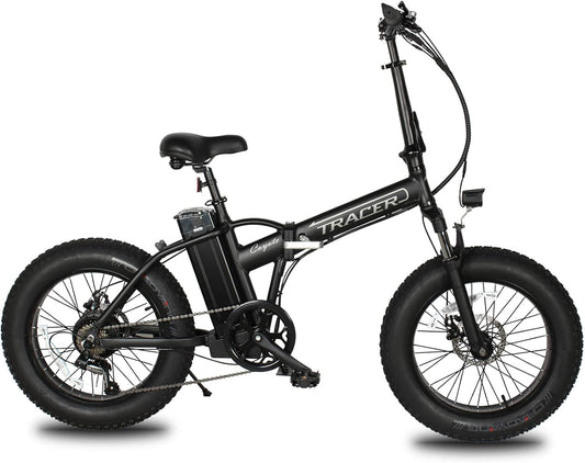 Coyote 20 Inch 500W Foldable Electric Bike for Adults, Shimano 7-Speed, Removable Battery, Disc Brake, 20x4.0 Fat Tire Ebike, 48V, 12.5Ah