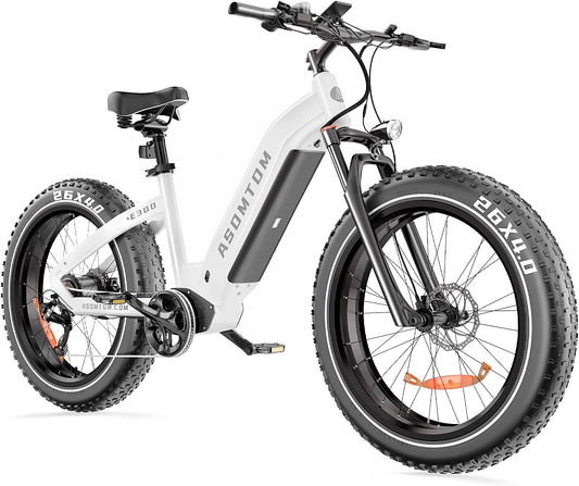 Asomtom Electric Bike, 750W Electric Bike for Adults BAFANG Motor 48V 15Ah LG Cells Battery Ebike, Fat Tire Electric Bicycles/31MPH 35-80Miles Electric Mountain Bike/Shimano 7-Speed/UL Certified